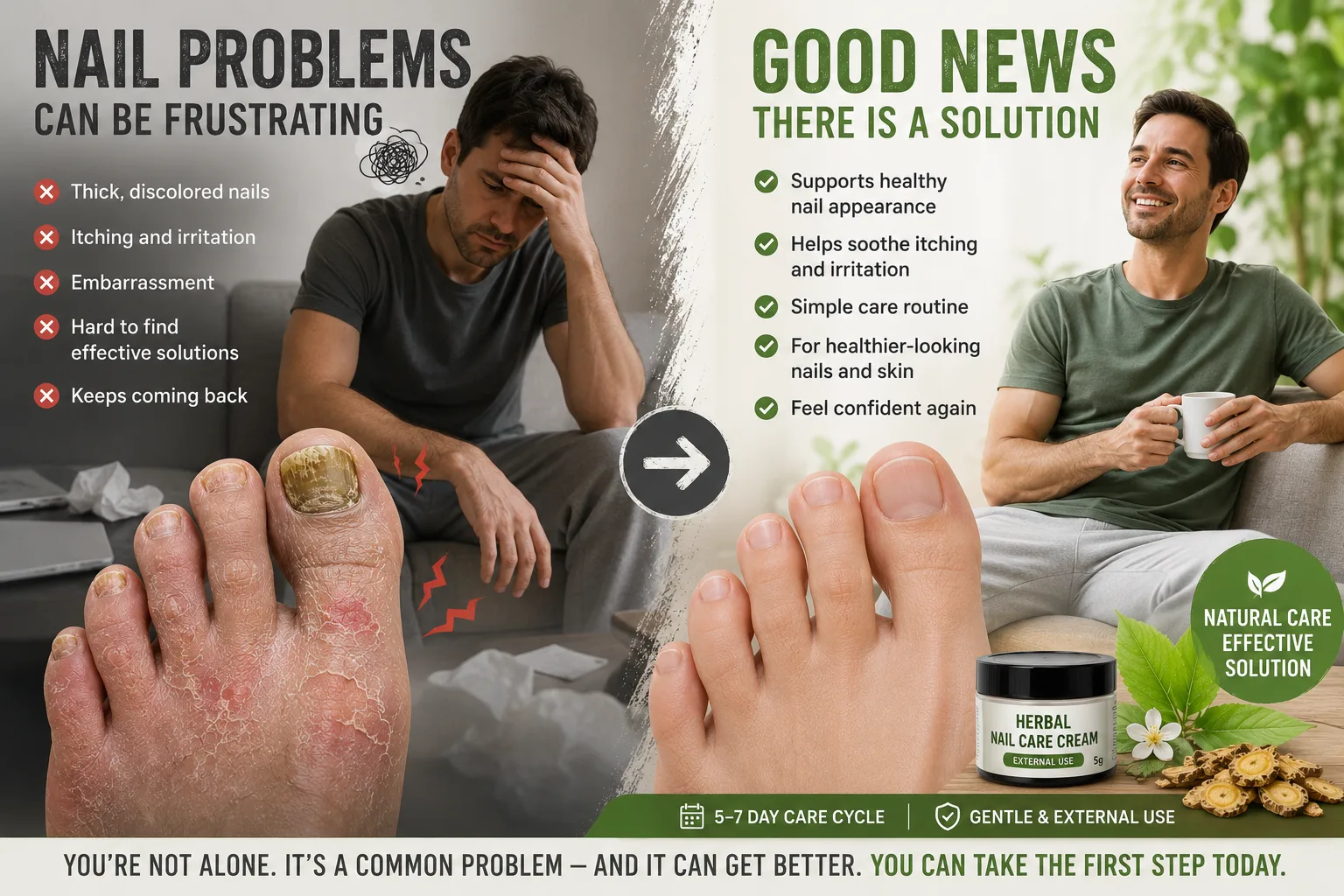 Nail problems: frustrating. There is a herbal solution.