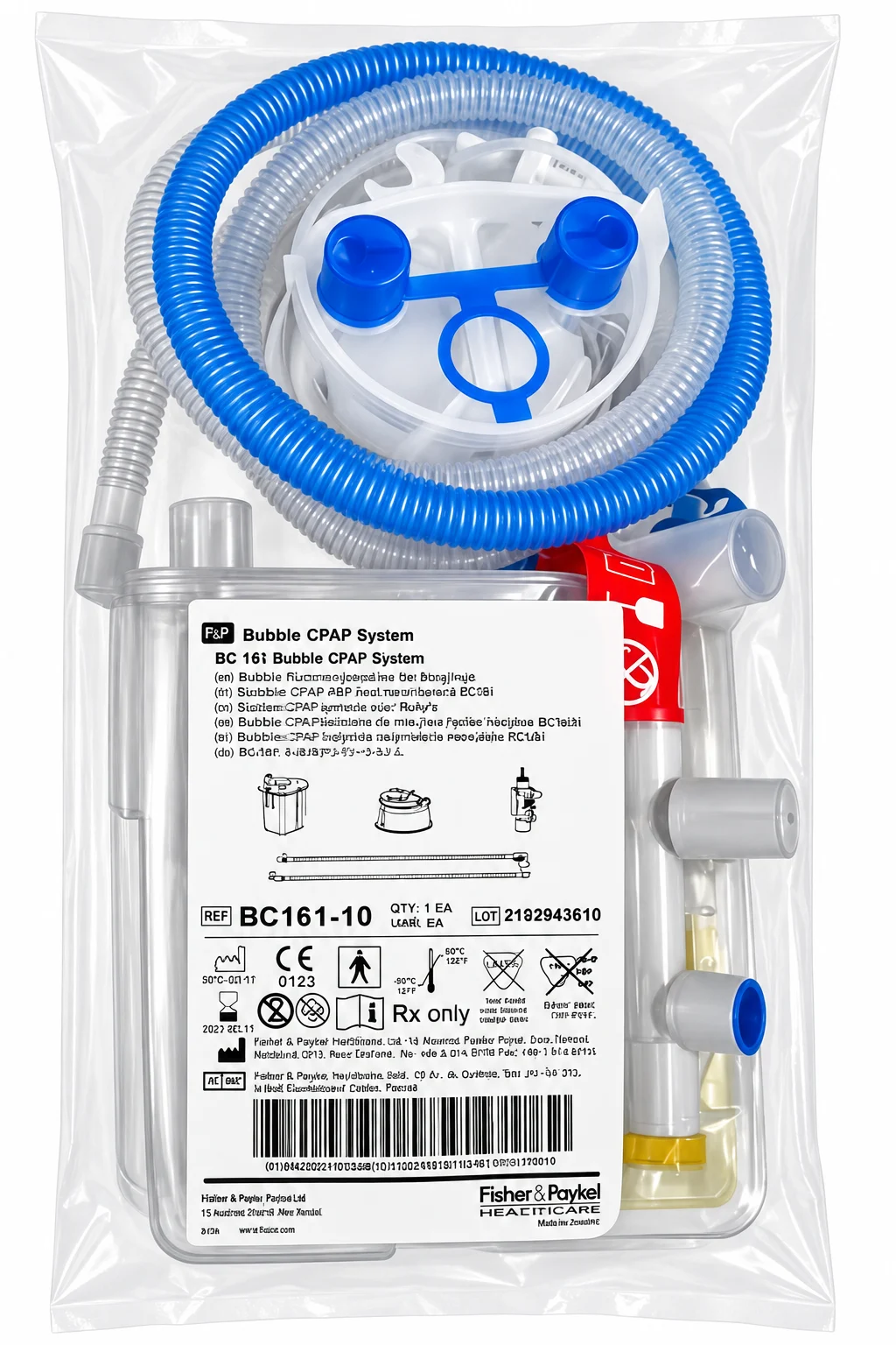 Sistema Bubble CPAP Neonatal BC161-10 (Fisher & Paykel) — Neonatal Bubble CPAP System BC161-10 (Fisher & Paykel) SKU XY-BCPAP