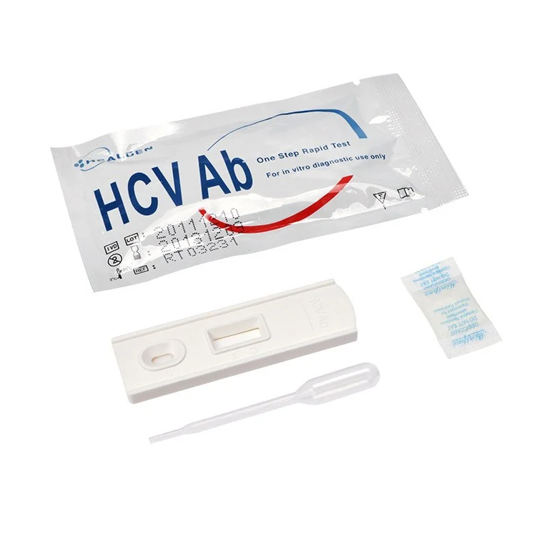Prueba Rápida de Hepatitis C (HCV Ag/Ab) — Rapid HCV Hepatitis C Test Strip / Cassette SKU HCV-001