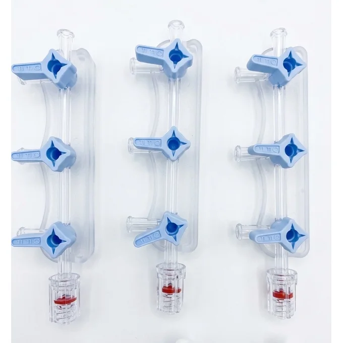 Manifold de Angiografía y Hemodinámico (2–5 vías)